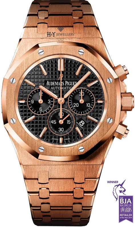 gold audemars piguet royal oak chronograph|rose gold audemars piguet price.